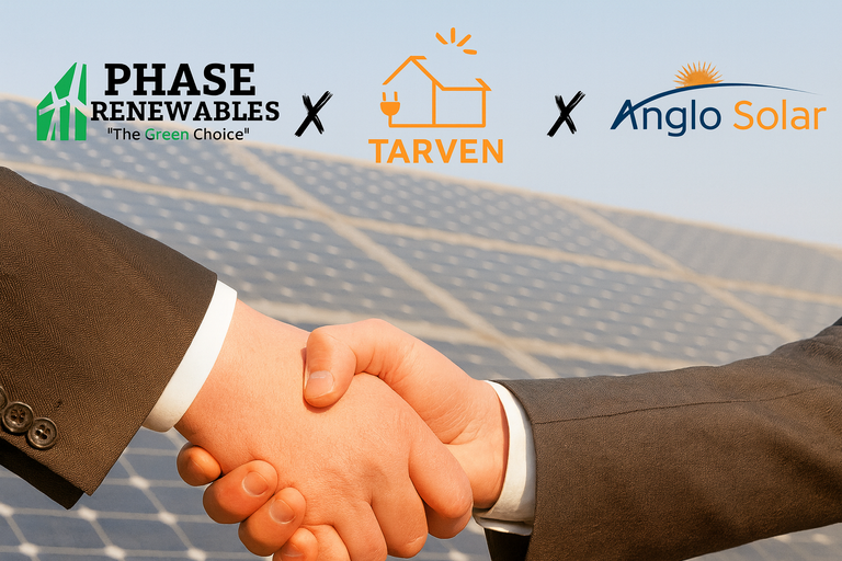 Phase Renewables Teams Up with Tarven Solar Energy and Anglo Solar to Brighten the Future of Solar Energy
